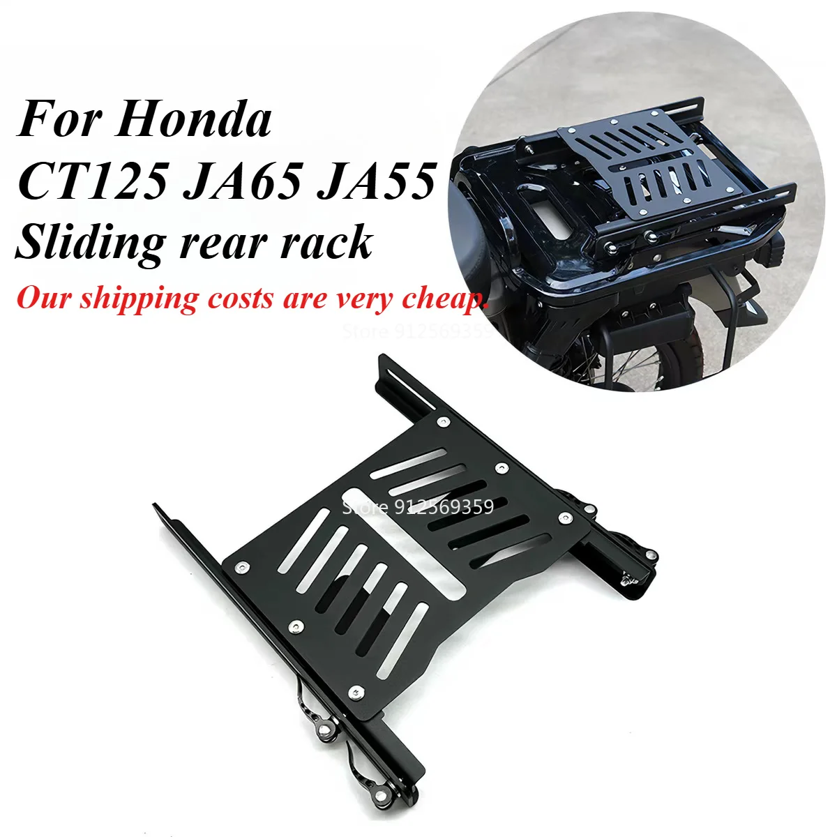 

For Honda CT125 JA65 JA55 Motorcycle Sliding Tail Frame Tail Box Frame Rear Shelving Accessories