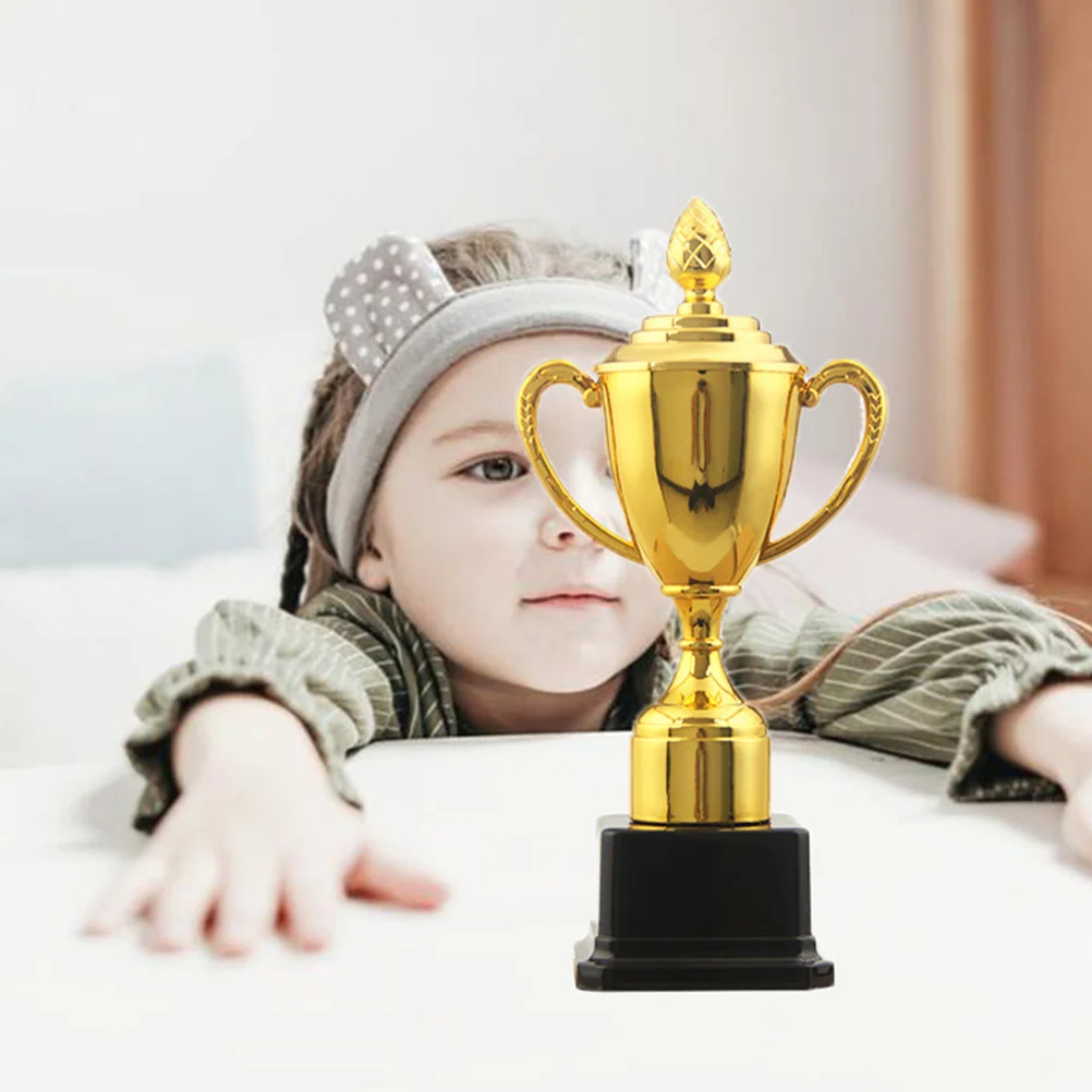 

1 pc Mini Trophy Plastic Reward Prize For Kids Classroom Party Celebration Reward Small Prize Cup Home Desktop Decor