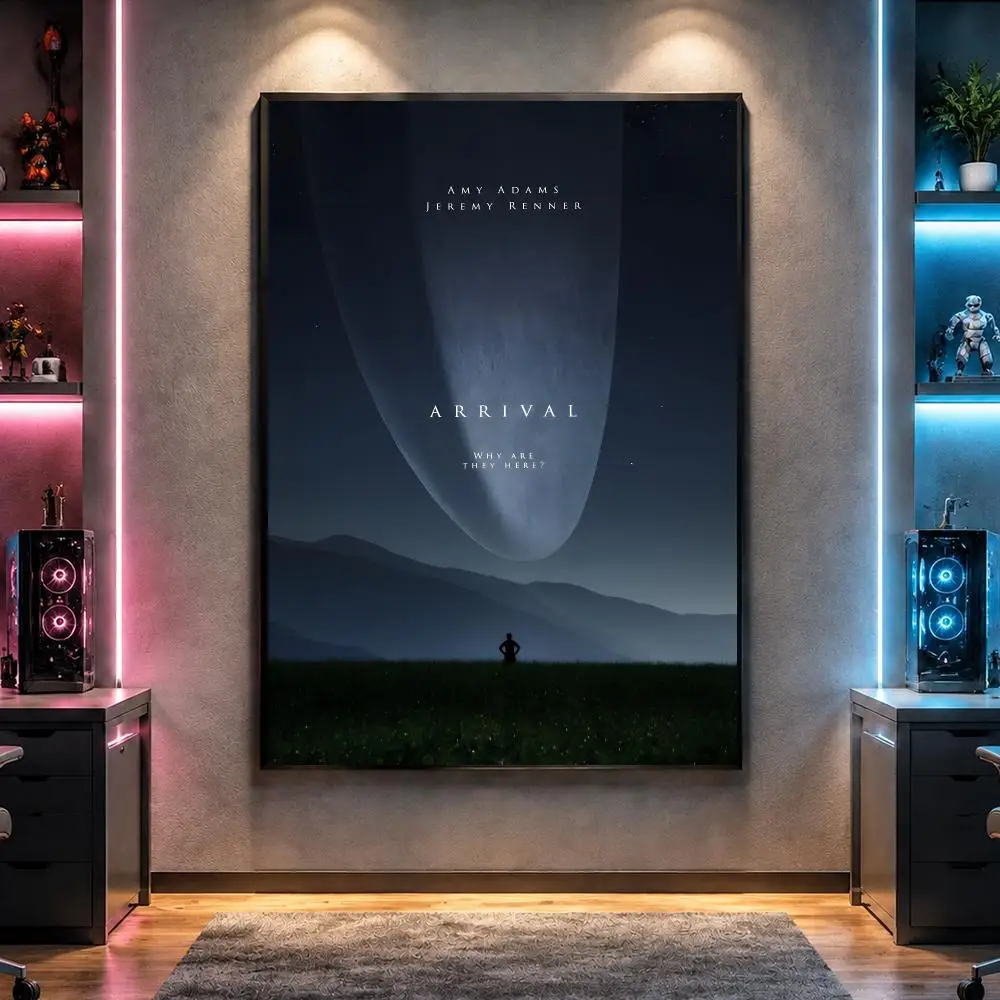 Film A-Arrival Sci-Fi Drama Poster Wall Art Bedroom Living Room Dorm Bar Cafe Gym Studio Home Decor Gifts