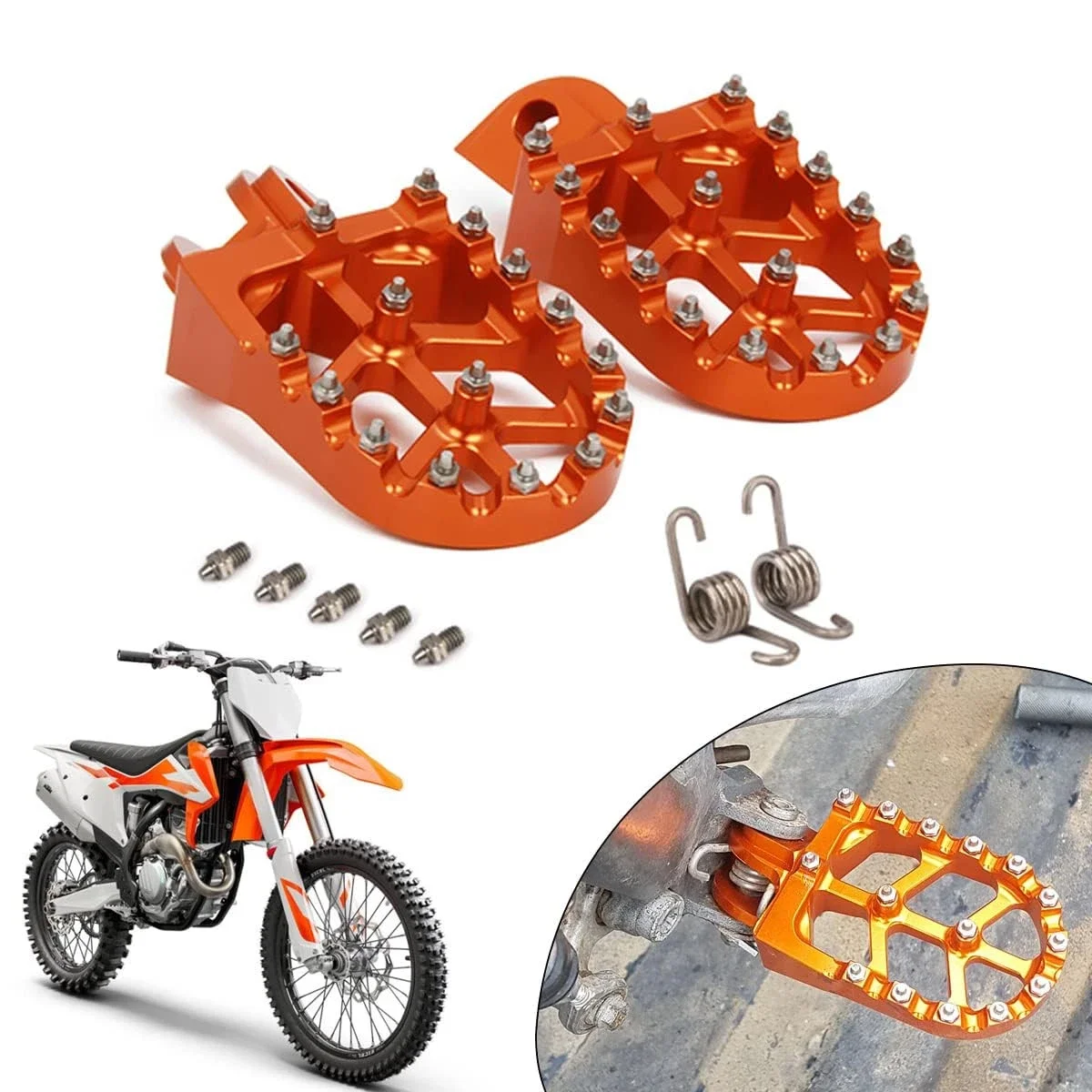 Motorrad Fußrasten Elektrische Dirt Bike Pedale Ruht Für KTM SX SXF EXC EXCF XCF XCW XCFW 65 85 125 150 250 300 350 400 450 530