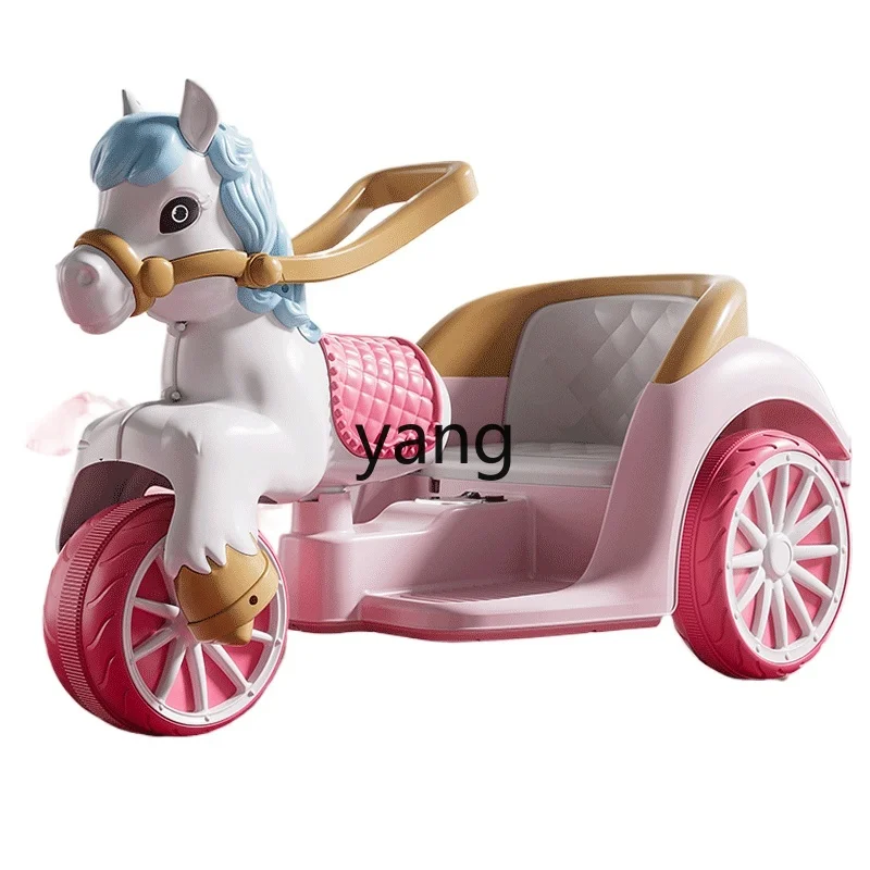 

CX Children's Electric Motor Carriage Three Wheels Remote Control Toy Car Can Sit