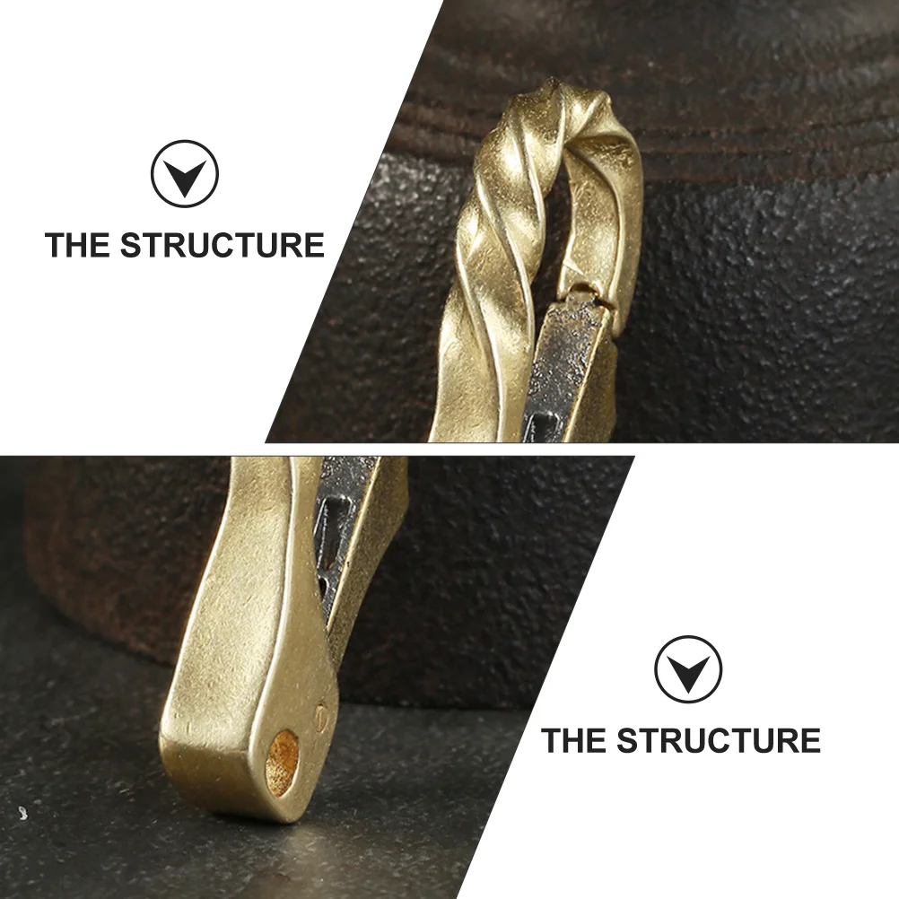 

2Pcs Brass Twist Buckle Large Claw Clasps Durable Jewelry Making DIY Craft Projects Keychain Accessories Lobster Clasps Dog