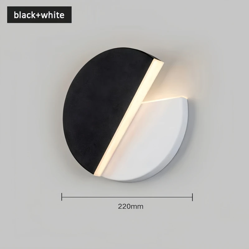 Innovation LED Wall Lamp 360 Degree Rotation Adjustable Bedside Lights White Black Creative  Modern Bedroom Loft Aisle Lamps