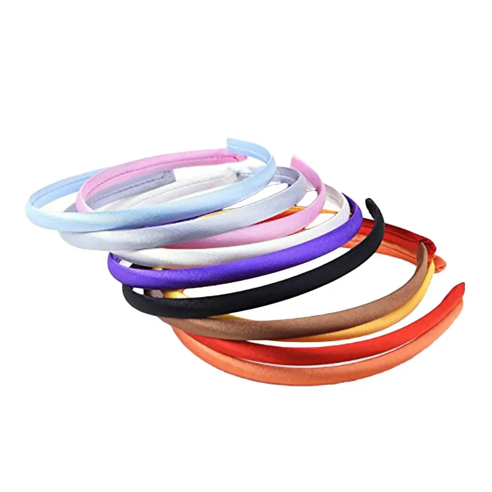 

10 Pcs Finish Headb s for Women Hair Kids Accessories Bright Colors Smooth Inside Fashion Hair B For Women Ribbons