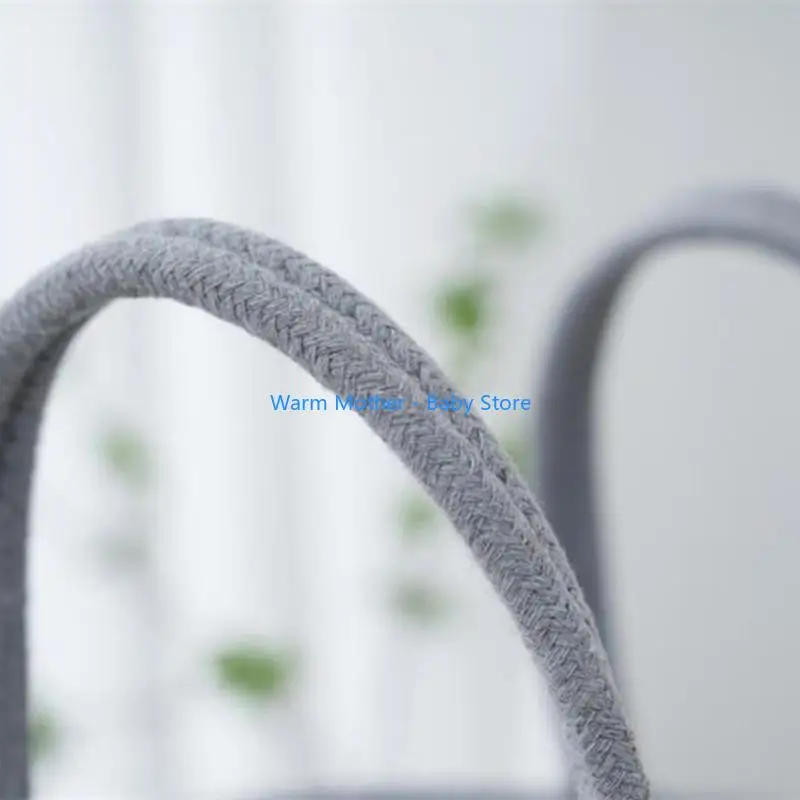 

Baby Diaper Carry Bag Cotton Cloth Basket with Dividers Spacious Baby Diaper Bag Large for Organized Changing Station 57QE