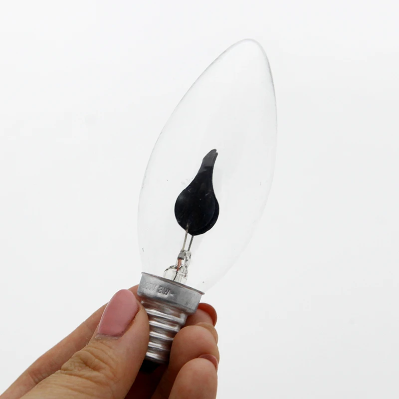 خمر اديسون E14 E27 مصباح ليد لمبة شمعة ضوء لهب تأثير لمبة 3 واط AC220V الإضاءة أمبولة شمعة لمبة للديكور المنزل #6