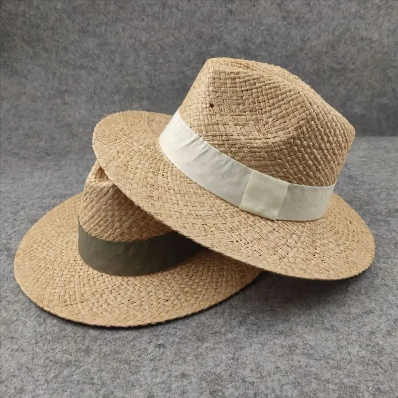 chapeau-de-paille-panama-unisexe-d'ete-a-large-bord-ideal-pour-la-plage-et-les-occasions-decontractees