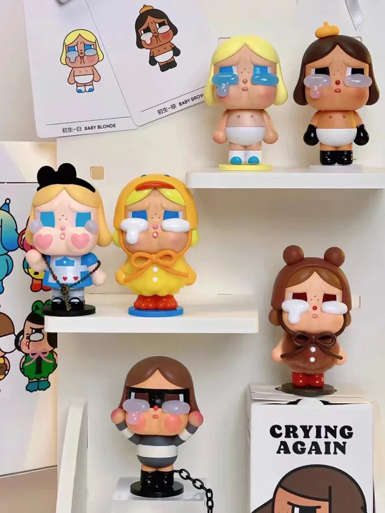 Genuine Crybaby Crying Again Series Figures Blind Box Toys Crybaby Surprise Mysterious Box Dolls Collectible Model Decor Toy