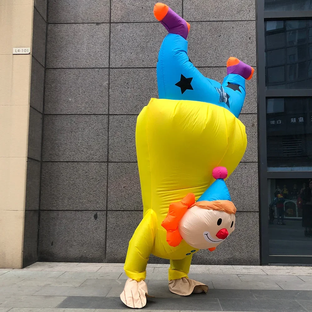 Imagem -02 - Upside Down Clown Traje para Homens e Mulheres Inflável Engraçado Festas de Dança Programas de tv Carnavais Celebrações de Abertura Prop Roupas