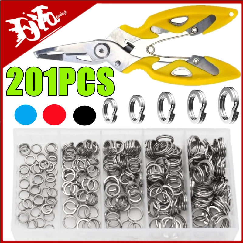 novo-201-pcs-alicate-de-pesca-anel-dividido-com-caixa-de-plastico-5-tamanho-ferramentas-de-pesca-de-aco-inoxidavel-kit-de-ferramentas-de-agua-doce-de-agua-salgada
