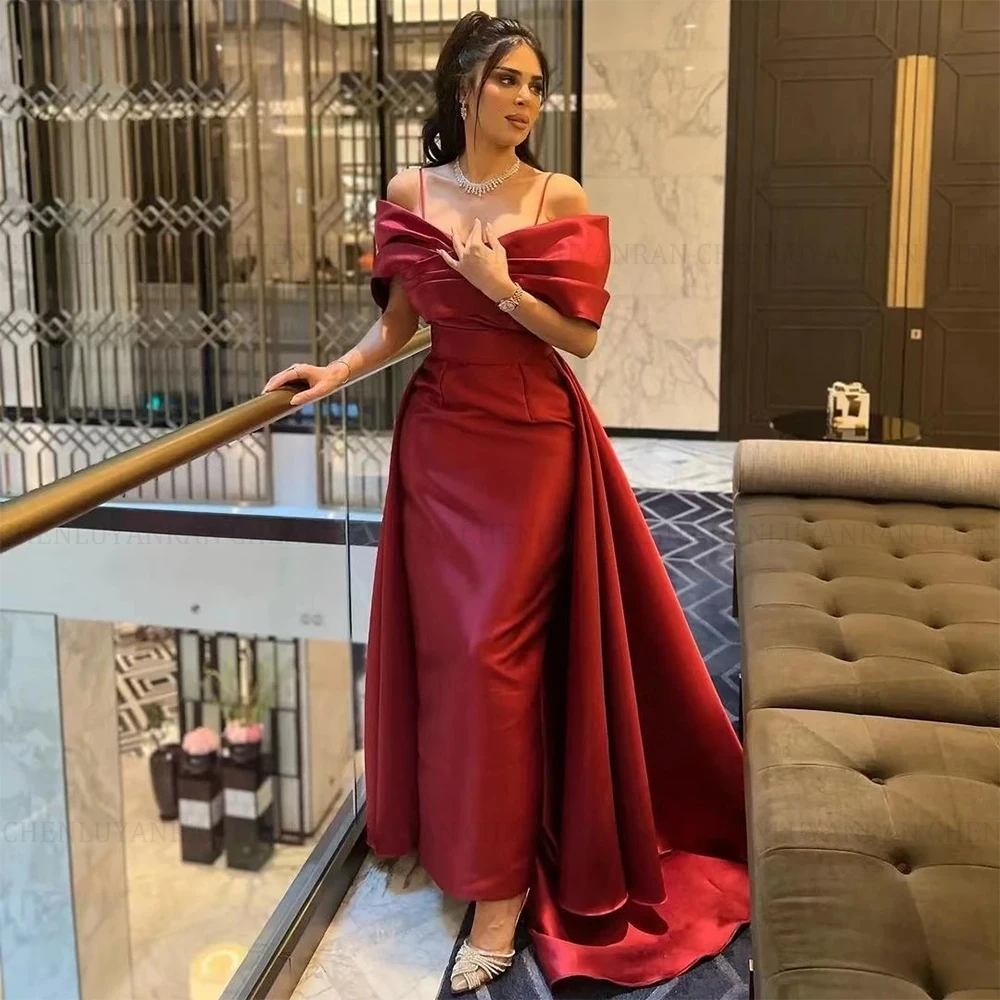 MOLISA Simple Evening Gowns Mermaid High Neck Prom Dress Long Clashing Colors Side Slit Formal Occasion Dresses فساتين الحفلات