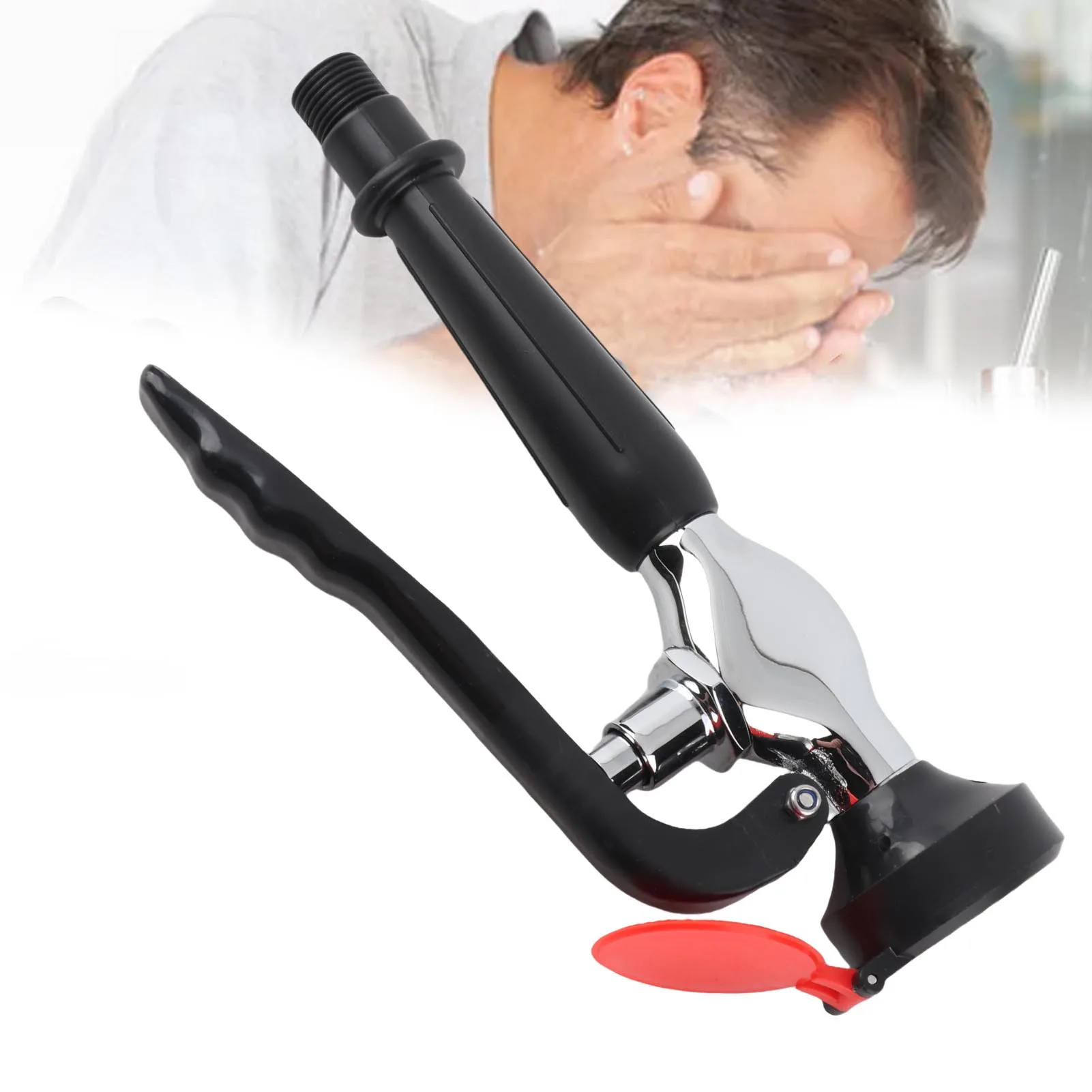 

Emergency Eye Wash Unit Single Mouth First Aid Eye Wash Unit Soft Waterflow Stainless Steel with Diverting Valve for Laboratory