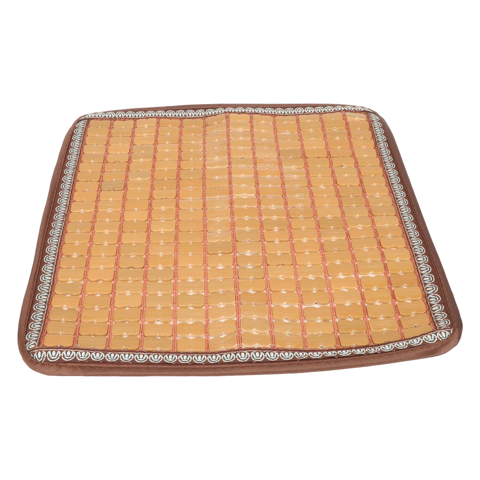 

Cushion Bamboo Mat Swing Cushion Beige Patio Seat Summer Summer Pad Outdoor Travel Lightweight Non Slip