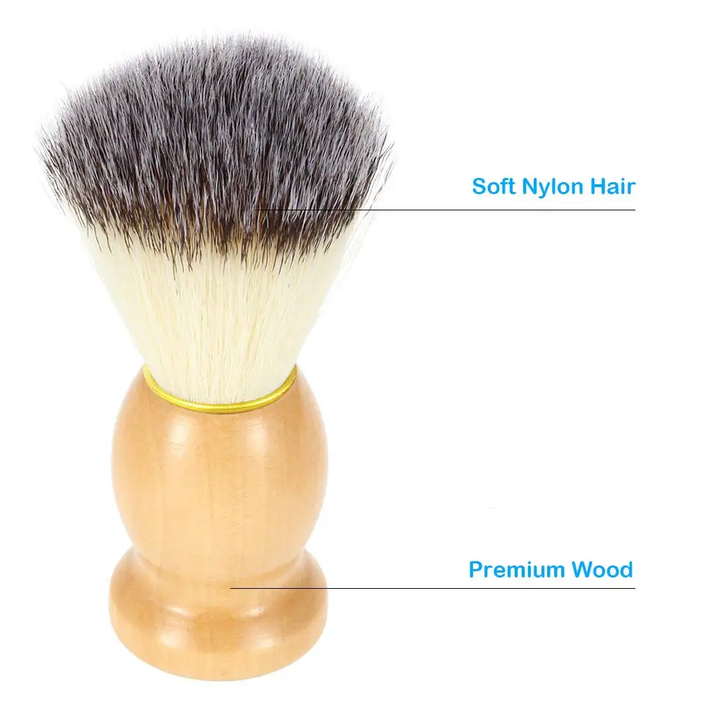 Men Shaving Brush Facial Beard Cleaning Razor Shaving Beard Brush Natural Badger Hair Makeup Brushes Hairdressing Styling Tool