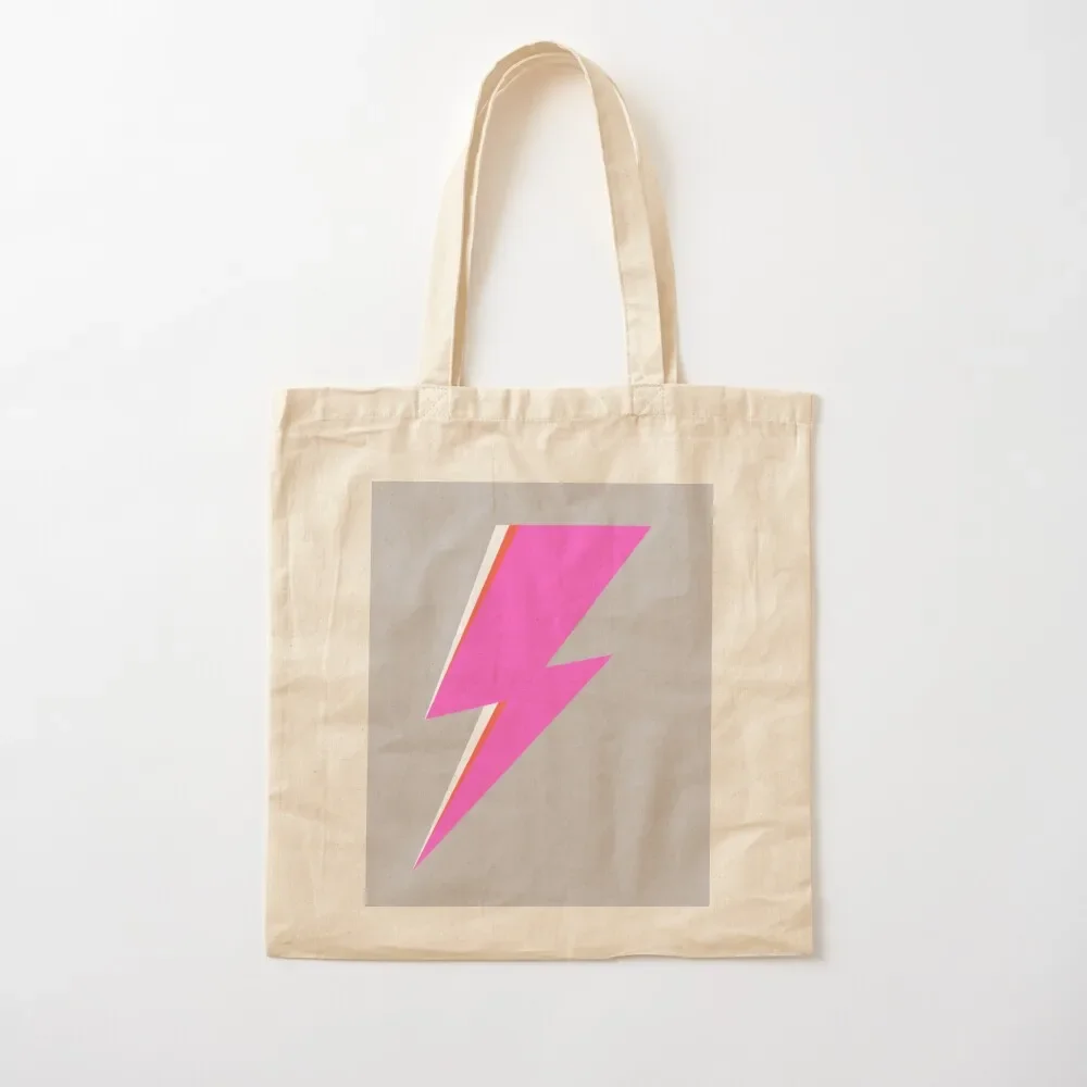 

Grey Bowie Bolt Tote Bag canvas tote the for beach