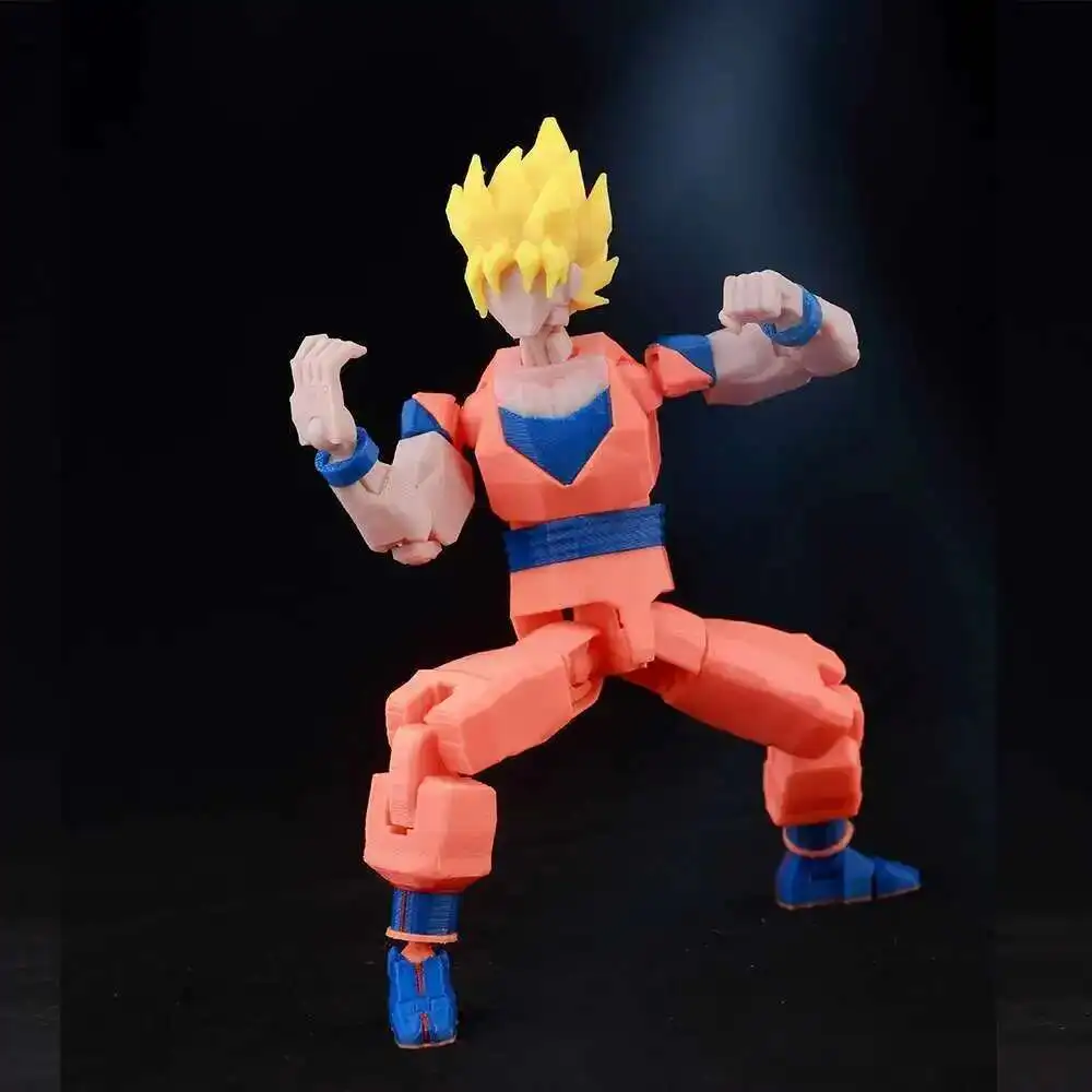 9L3D drukowane postacie z anime szczęście manekin 13. figurki Dragon Ball Son Goku wieloprzegubowy ruchomy manekin z możliwością zmiany kształtu zabawki