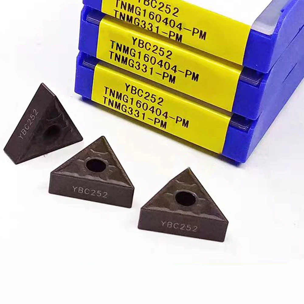 Inserti in metallo duro YBC251 per utensili TNMG160408-PM CNC di nuova marca originale in cina