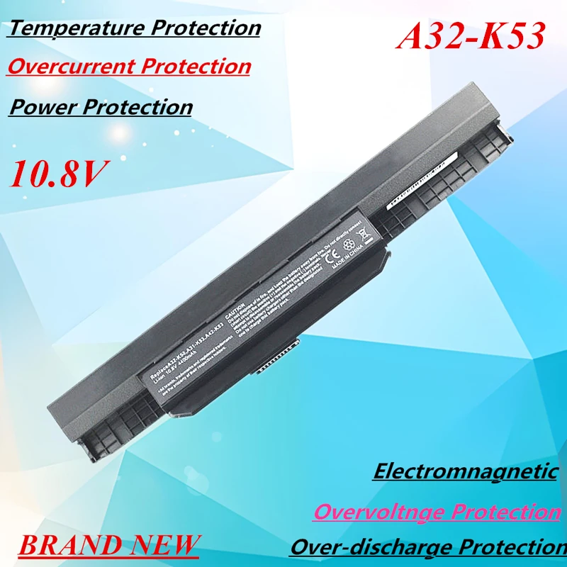 A32-K53 Laptop Battery for Asus K53S K53T X53S X54H K53 K53SD K53SV K53U K53E A53S K43E K43S K43SJ K43SV K43U A31-K53 A32-K53