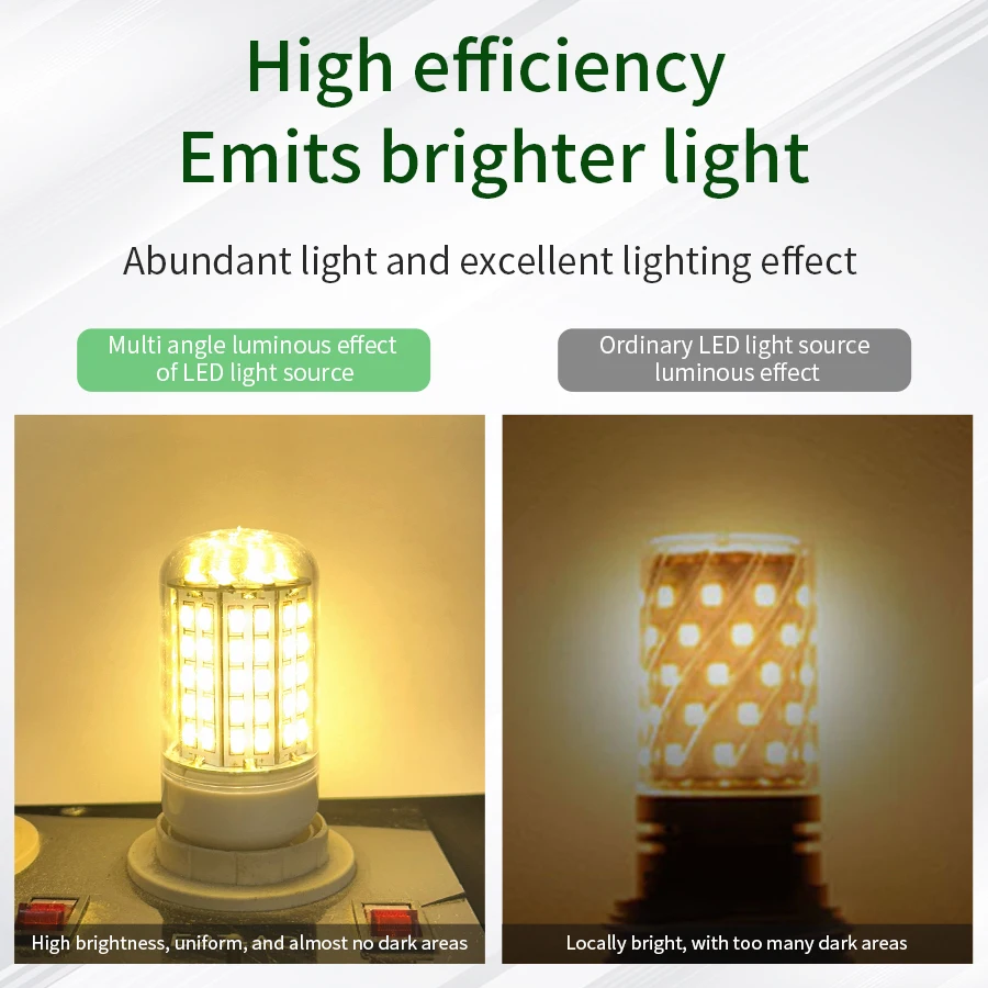 E27 E14 LED لمبة ضوء الذرة 5730SMD 220 فولت 72/96 المصابيح Lampada الأضواء داخلي توفير الطاقة أضواء للمنزل إضاءة غرفة النوم
