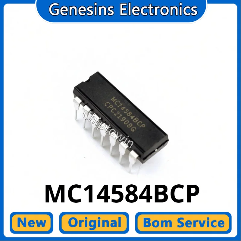 5/50/500 pcs MC14584 MC14584BCP DIP-14 Inverting Schmitt Trigger W7