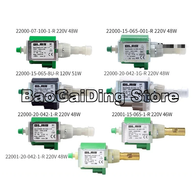 OLAB Pump 22000-15-065-1-R 22001-15-065-1-R 22001-20-042-1-R 22000-20-042-1-R 22000-07-100-8U-R Solenoid Valve Coffee Ma