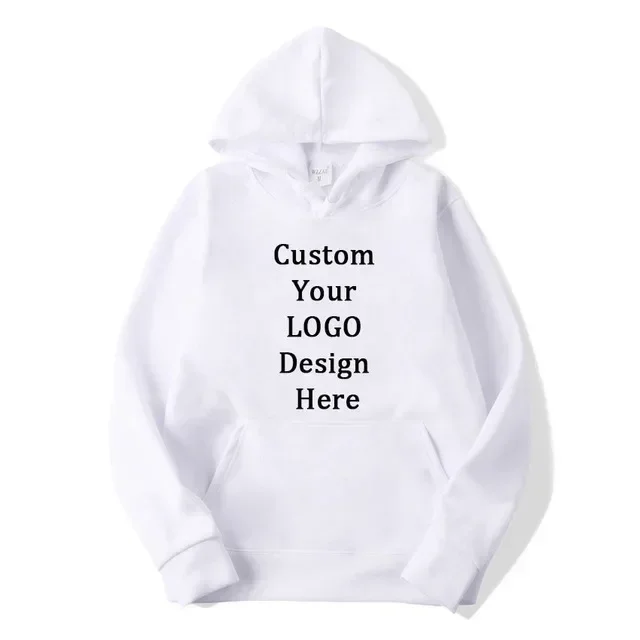 Custom Hoodies Female Diy Logo Picture Printed Hip Hop Women Sweatshirts Pullover Grunge Customize Logo Personalized Streetwear