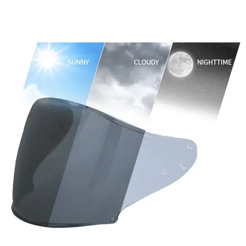 Photochromes Visier für SHOEI J-Cruise 1/2 J-Force 4 CJ-2 Motorradhelmlinse Open Face Shield Capacete Motosiklet de Casque