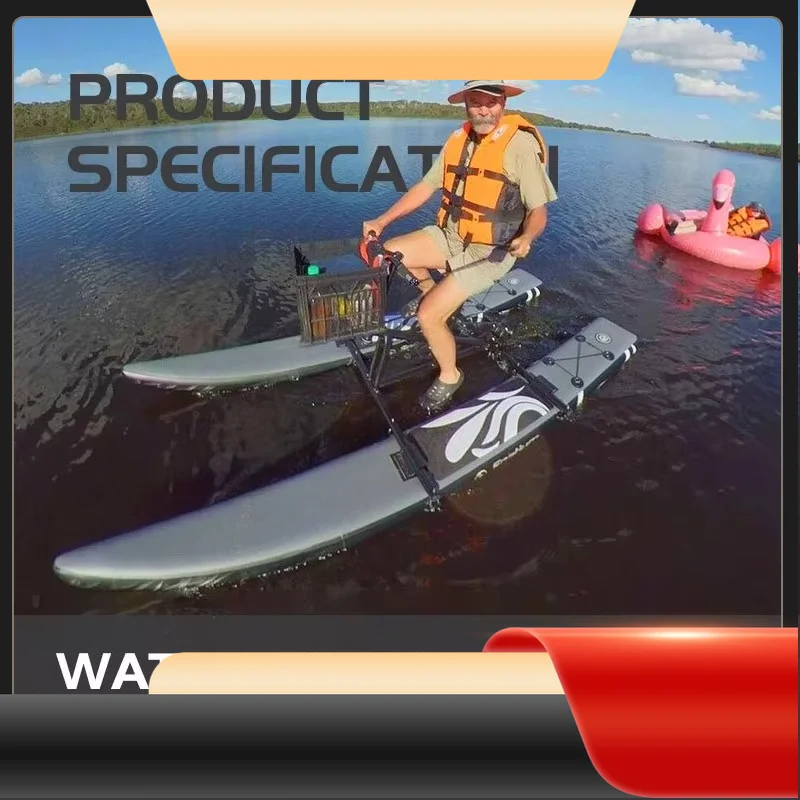 Custom Size PVC Inflatable Banana Tubes Floating Tearresistant Material Water Proof Bicycle Bike Pedal Boats for Sale