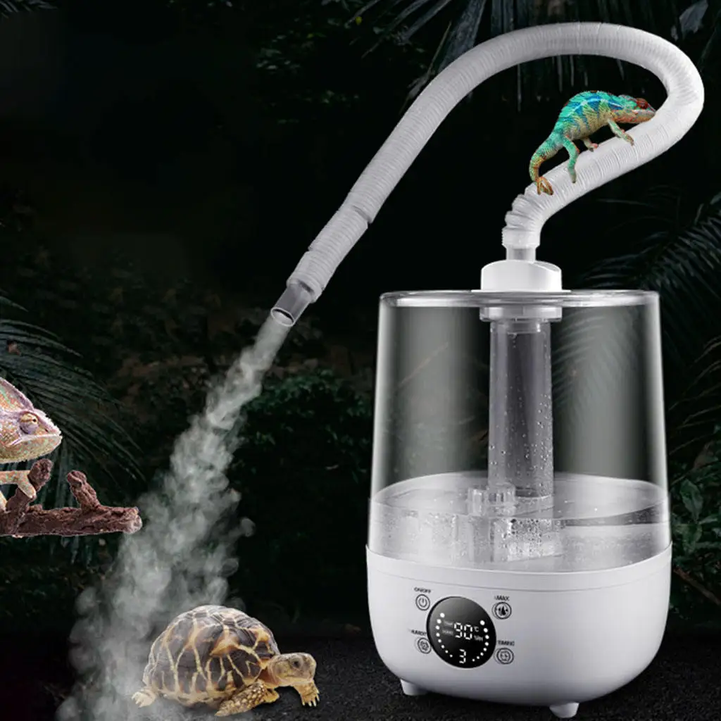 4L Reptile Fog Machine For Amphibians Tortoise Terrarium Large Capacity Smart Touch Screen Humidifier Fogger Pet Supplies 220V