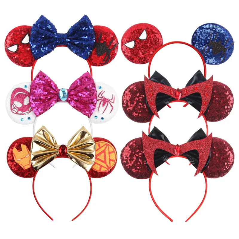 Mickey hair accessories, sequins, bows, party decorations, children\'s hair bands, hair accessories wholesale