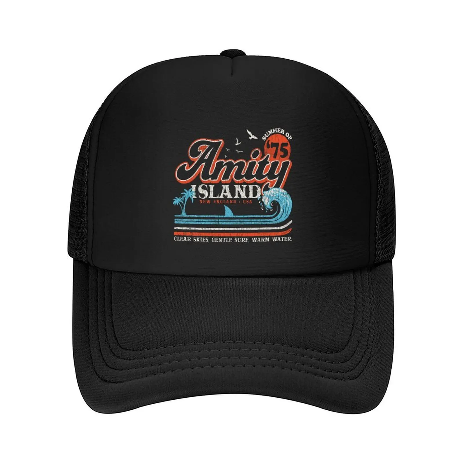 

Amity Island Retro Worn Out (Universal  UCS LLC) Baseball Cap derby hat hats for men |-F-| tactical cap Men Golf Wear Women's