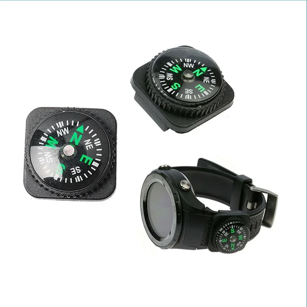 1/5pcs Belt Buckle Mini Compass Portable Button Compass for Survival Watch Band Paracord Bracelet Pack Emergency Navigation Tool