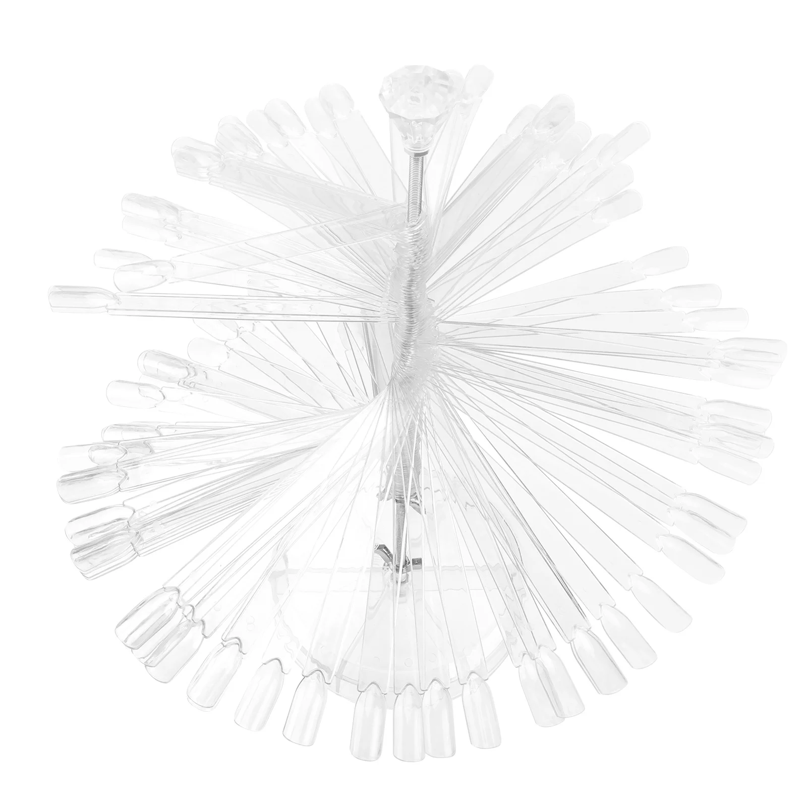 

120 шт., спиральная полка для лака для ногтей, прозрачная акриловая подставка для кончиков ногтей, цветная таблица, набор инструментов для обучения