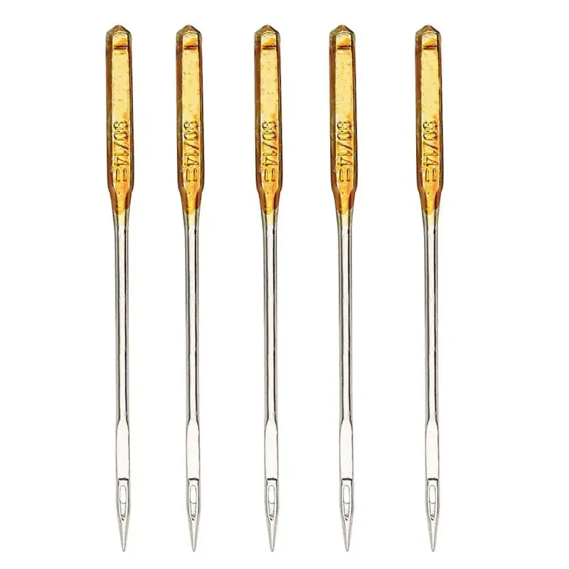 Durable 50 unids/set agujas para máquina de coser doméstica para Brother Singer Janome Juki también se ajusta al antiguo Macine de coser 90/14 aguja de coser
