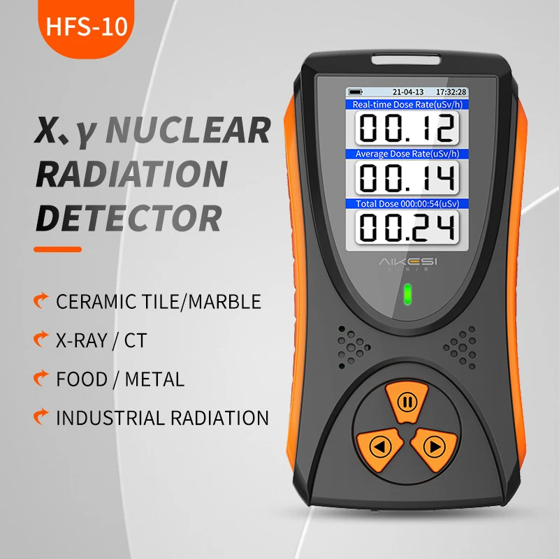 Geiger counter Nuclear Radiation Detector X-ray Beta Gamma Detector Geiger Counter Dosimeter Lithium battery