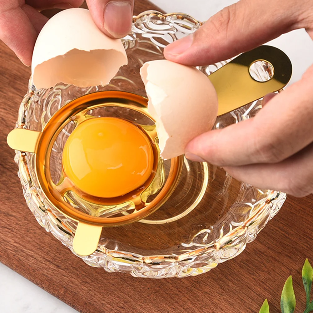 

2pcs Stainless Steel Yolk Separator Long Handle Egg White Divider Kitchen Baking Tool Home Cooking Easy Clean Wall Mounted
