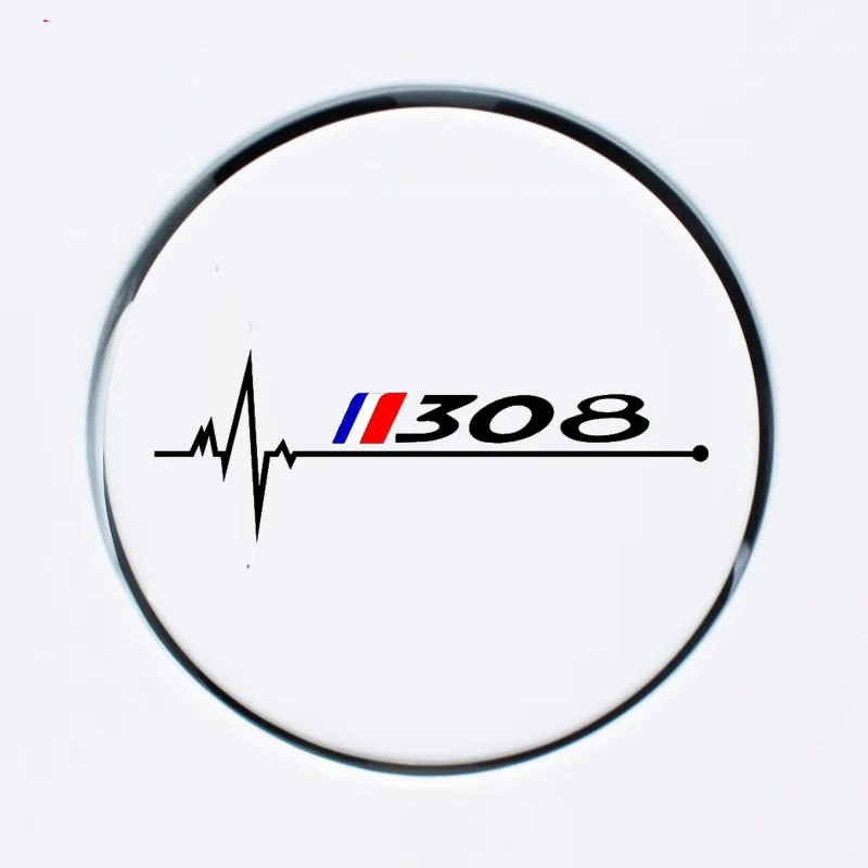 

Peugeot 3008 5008 2008 106 107 108 205 206 207 208 RCZ 306 307 308 508 406 407 408 4007 car fuel tank cap sticker accessories