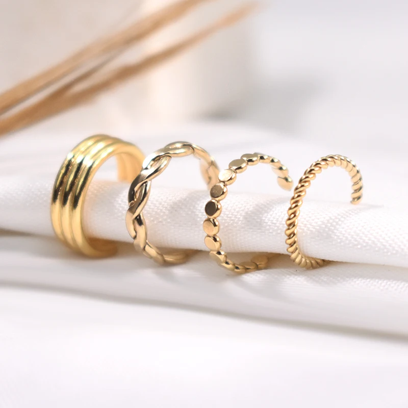 14K Gold Filled Stud Earrings 3 Row Hoop Post Earrings Beaded Hoop Post Earrings Woven Hoop Post Earrings Twisted Hoop Earrings