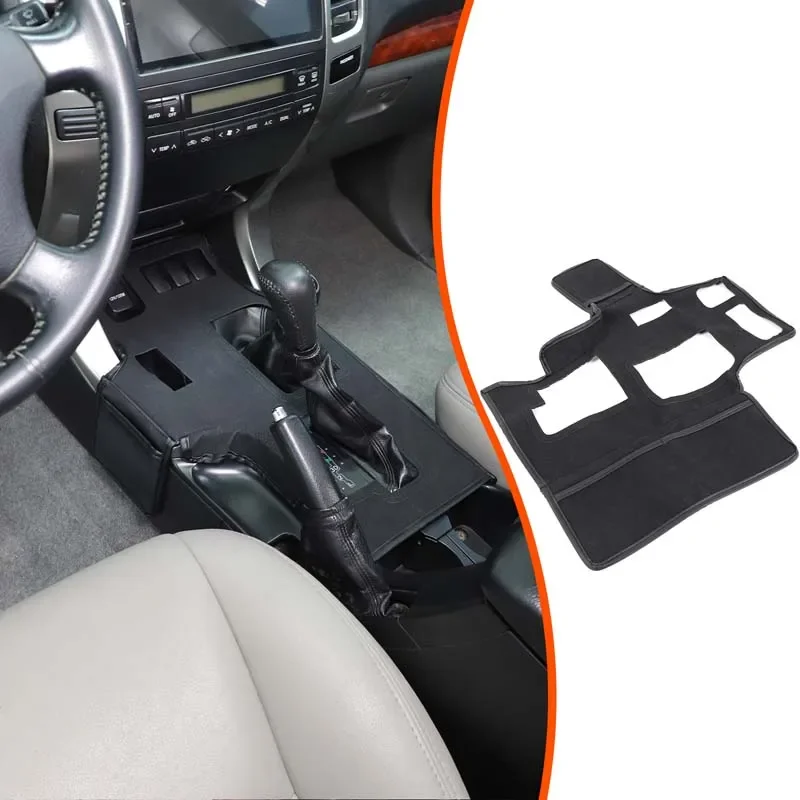 1Pcs Black For Toyota Land Cruiser Prado 120 2003-2009 Car Central Control Protection Cover Sticker Car protection accessories