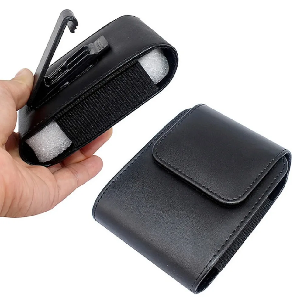 PU leather vertical folding screen phone bag for men's waist bag, suitable for Samsung Z Flip3 Flip lightweight waist bag