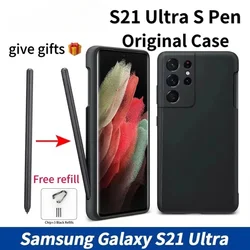 Оригинальный силиконовый чехол со встроенным стилусом S Pen для Samsung Galaxy S21 Ultra Stylus Мобильный телефон S21 UltraS Pen