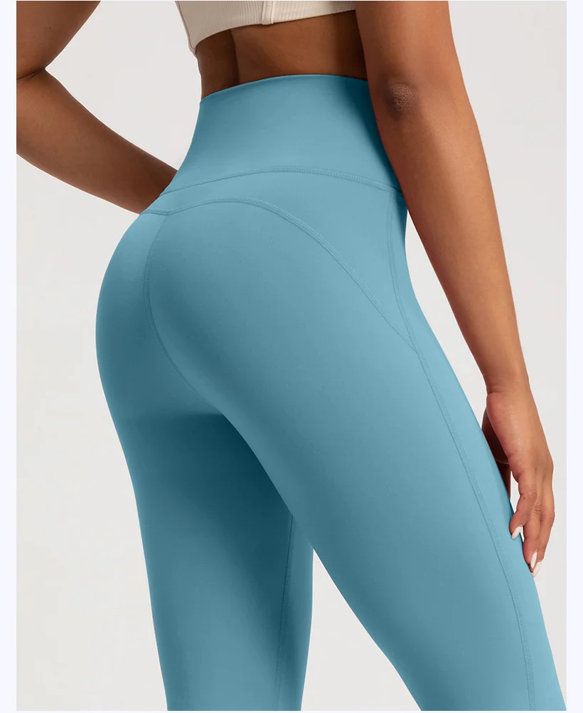 Hochwertige ausgestellte Yoga-Leggings, Yoga-Hosen mit hoher Taille, weite Hosen, atmungsaktive Fitness- und Freizeithosen, Glockenleggings für Damen – Detail 15