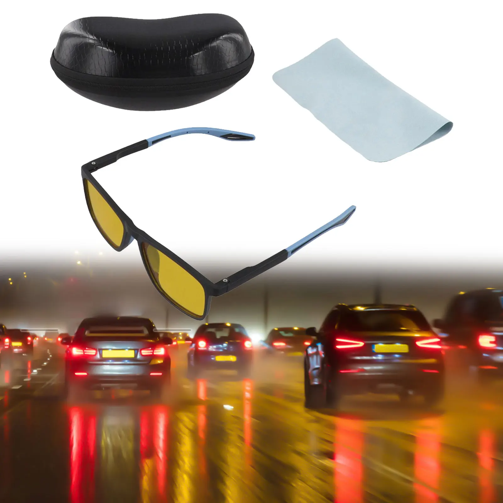 

Driving For Vight For Vision Anti-blue Light Glasses Light Glasses Set Eyewear Night- Vision- Metal Computer Glasses