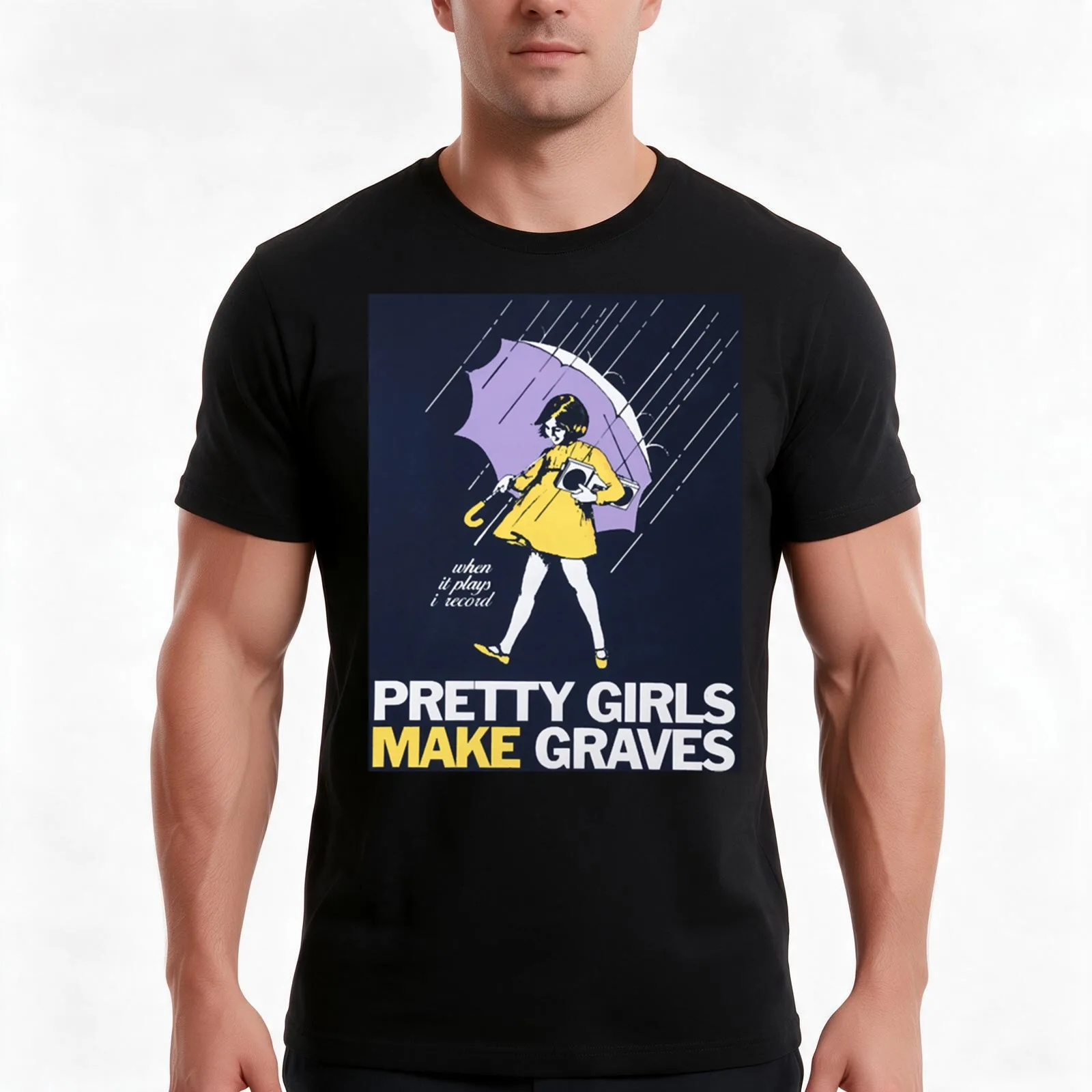 pretty girls make graves Classic T-Shirt, Summer Casual Cotton Tee, Oversized Streetwear Tops, Vintage Graphic Print