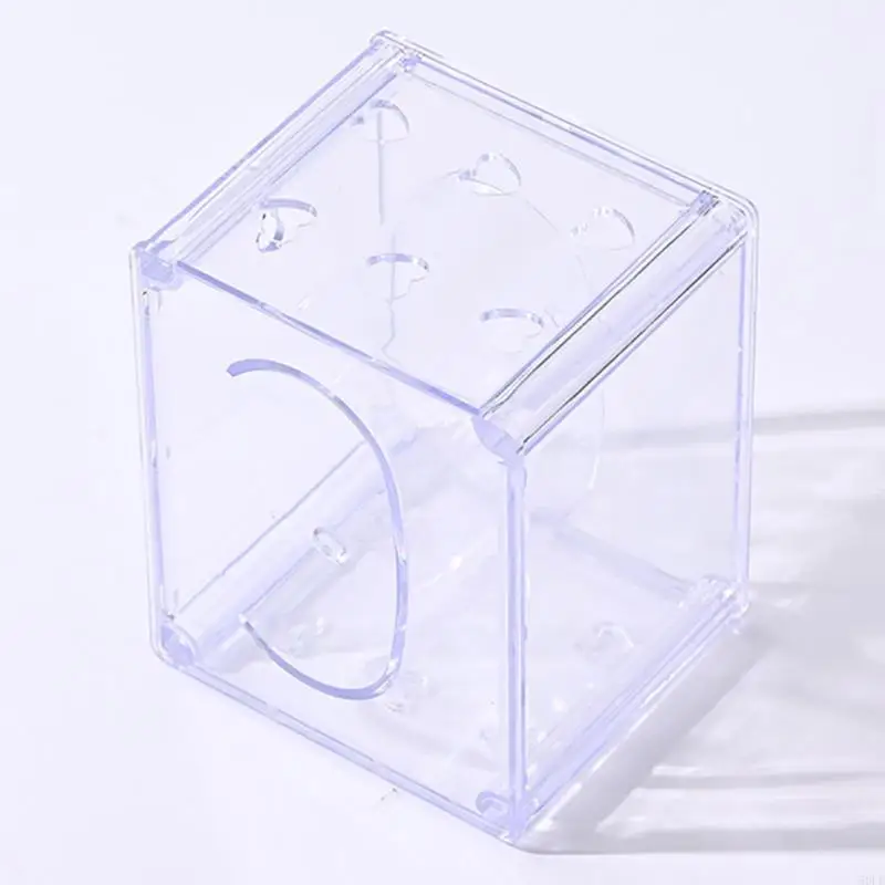 50LE Transparent Acrylic Watch Holder Storage Protetive Box para vários relógios