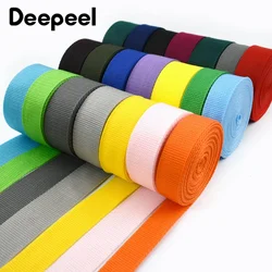 3Meters Deepeel 20-50mm Colored PP Nylon Webbing 1.1mm Thick Ribbon for Bag Strap Belt Clothes Bias Tape DIY Sewing Accessories