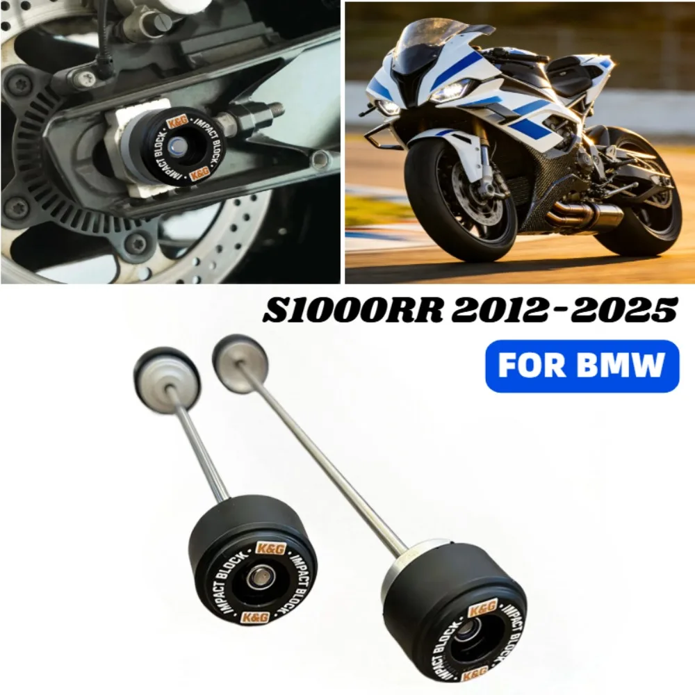 

Motorcycle Front Rear Axle Sliders Wheel Protection for BMW S1000R S1000RR 2012-2025 M1000RR Wheel Protector Anti-fall Guard