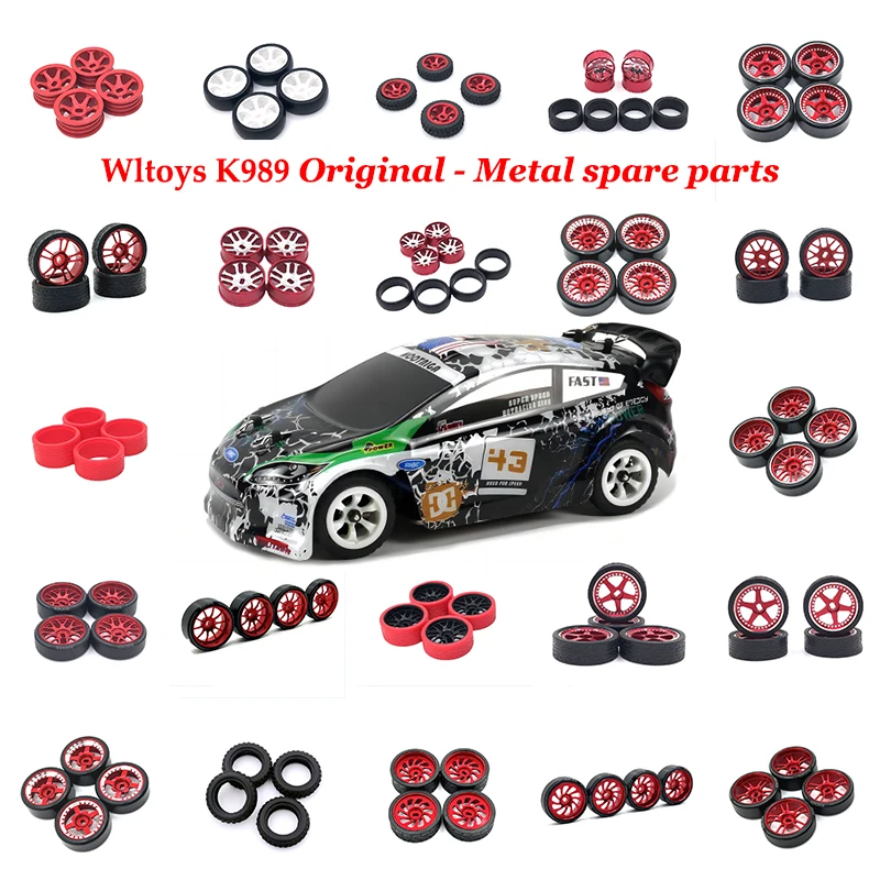 

Durable RC Car Rims Tires and Wheels for Wltoys 284131 K969 K979 K989 P929 1/28 Upgrade Parts Replacement Off-Road Accessories