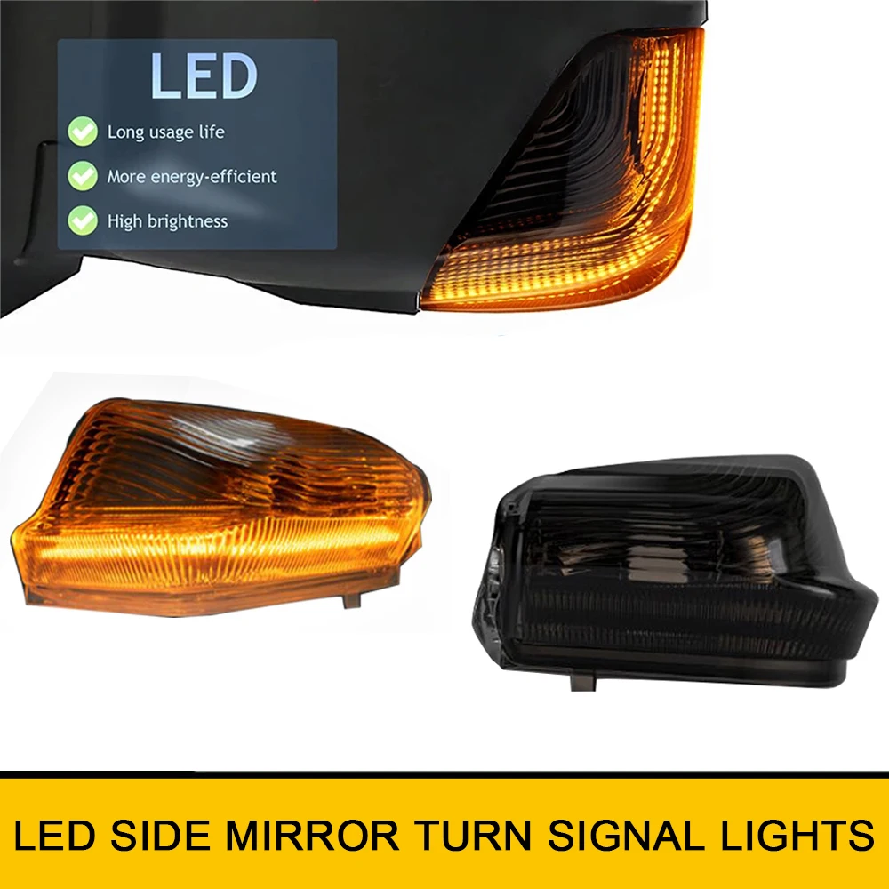 

2Pcs Canbus LED Sequential Blinker Side Mirror Turn Signal Lights For Mercedes-benz Sprinter 906 907 910 T10 Amber Lamp