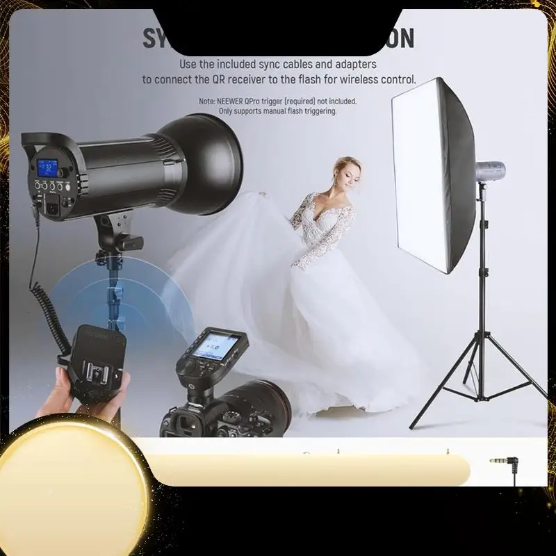 

Беспроводной флэш-приемник QR 2,4G для триггеров NEEWER QPRO-C, QPRO-N, QPRO-S, одноконтактный с портом синхронизации 2,5 мм